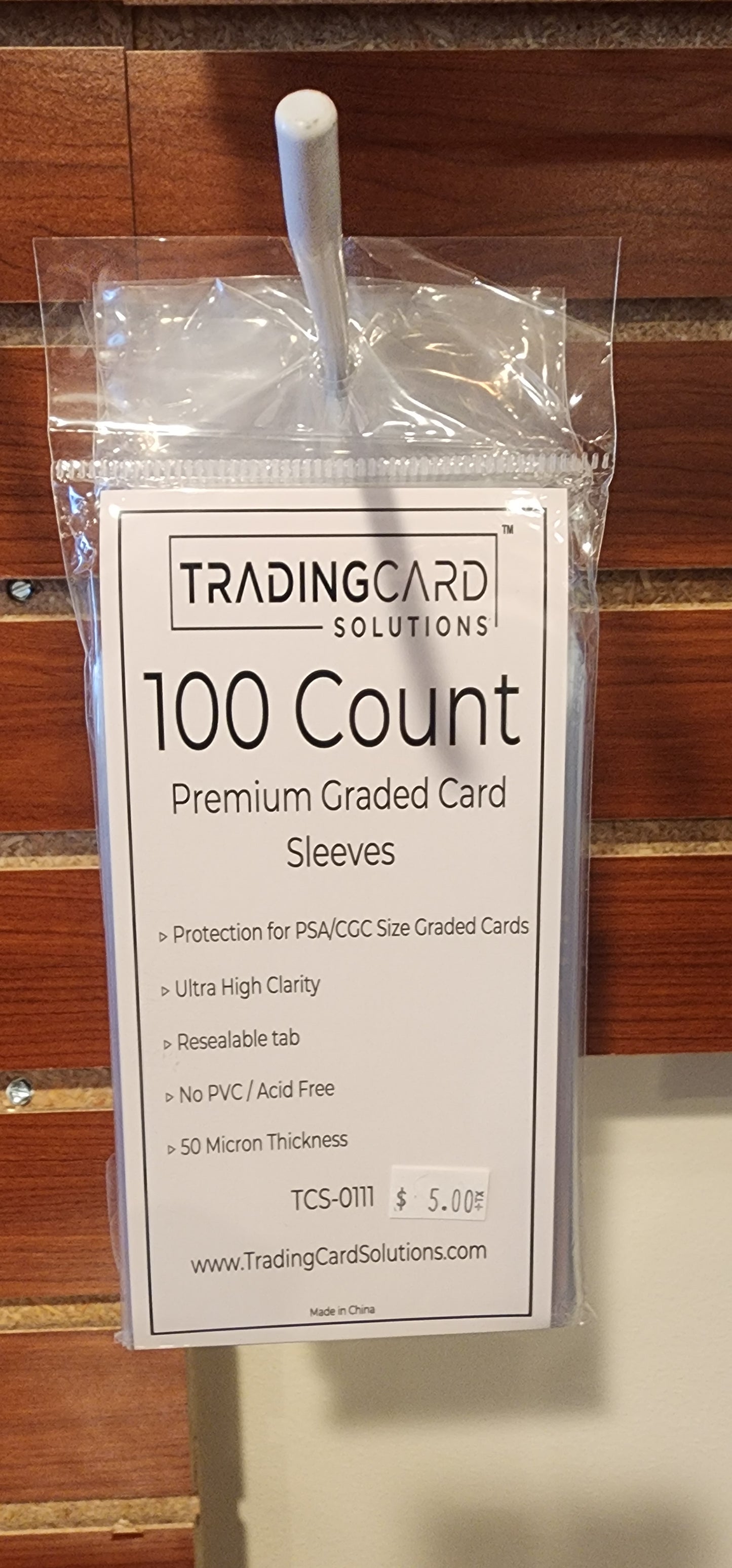 TCG Supplies: Trading Card Solutions - 100 Count PSA Sleeves