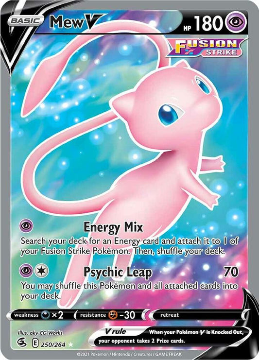 Mew V Full Art 250/264 Fusion Strike