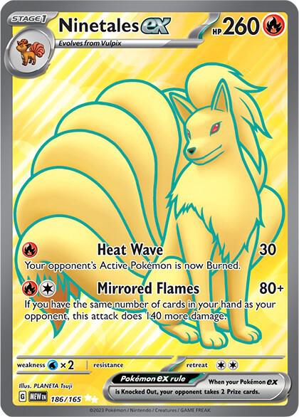 Ninetales ex 186/165 Scarlet and Violet 151