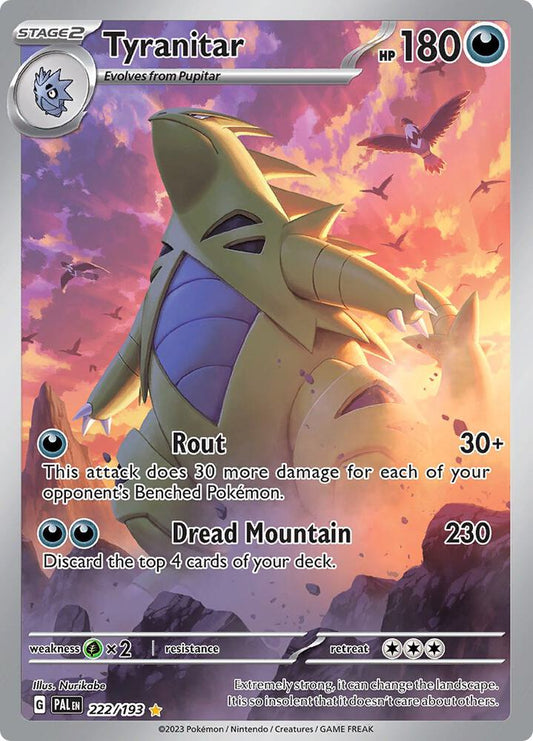 Tyranitar 222/193 Paldea Evolved