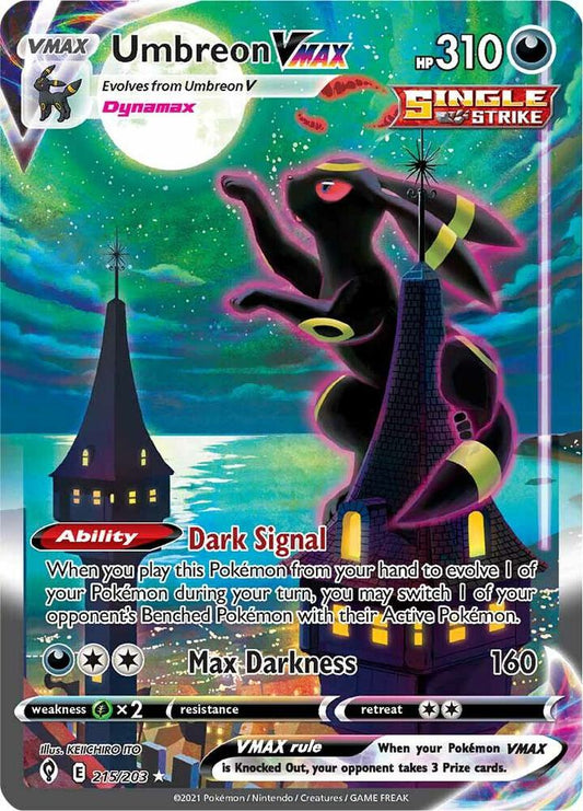 Umbreon VMAX (Alternate Art Secret) 215/203 Evolving Skies